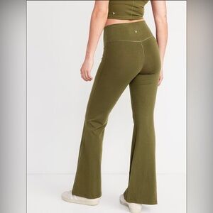 Old Navy Active Olive Flare Leggings